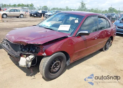 2003 Honda Civic Lx z USA, uszkodzony, nr VIN 2HGES165X3H597779